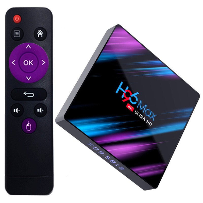 Android TV Box H96 Max 4K Ultra HD avec télécommande