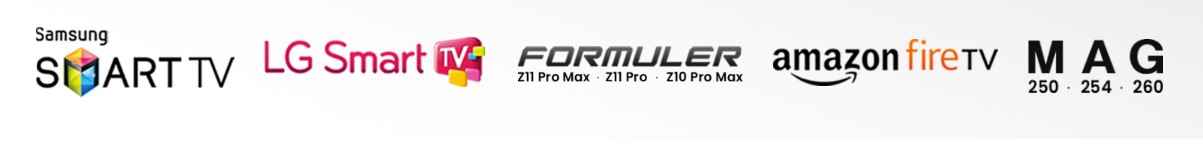 Compatible avec Samsung Smart TV, LG Smart TV, Formuler, Amazon Fire TV, MAG
